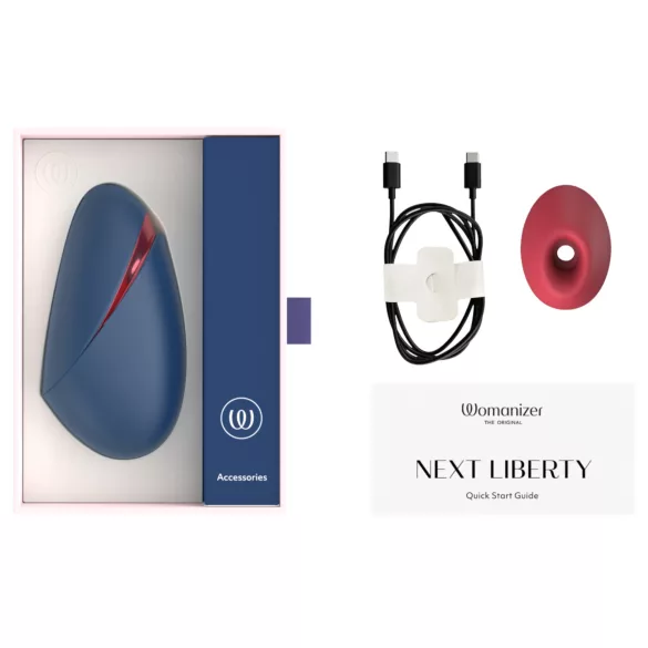 Womanizer Next Liberty - trykbølge-klitorisstimulator (blå)