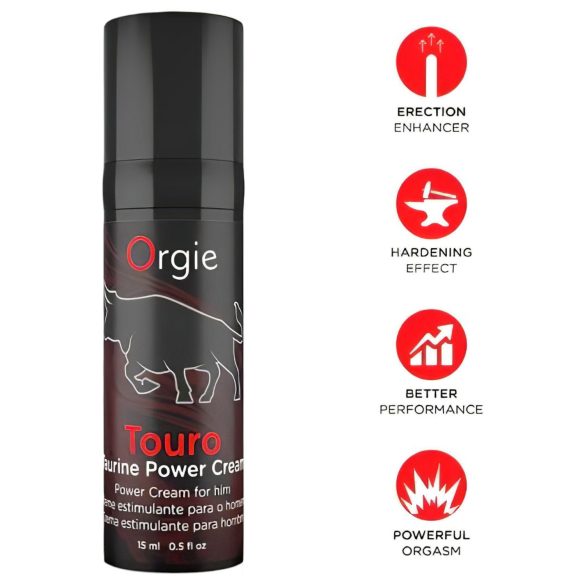 Orgie Touro Power - erektionscreme - forstærker - 15ml