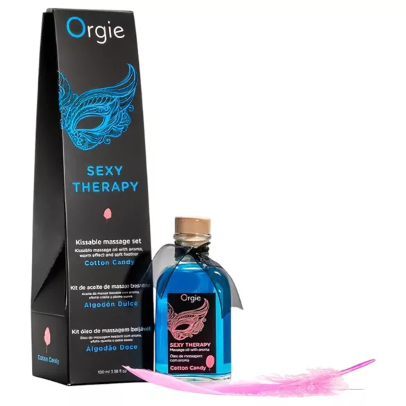 Orgie - massageoliesæt - candyfloss duft