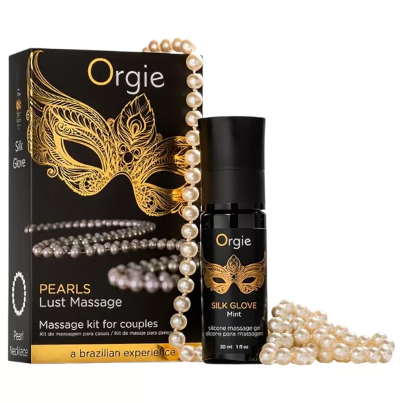 Orgie - perlekæde og massagegel - 30ml