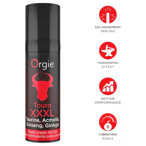 Orgie Touro XXXL - erektionsfremmende creme - 15ml
