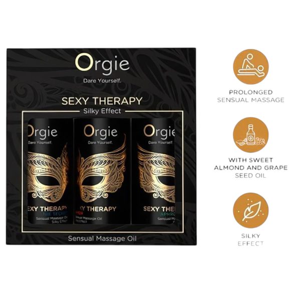 Orgie - massageoliesæt - sanselig oplevelse - 3x30ml