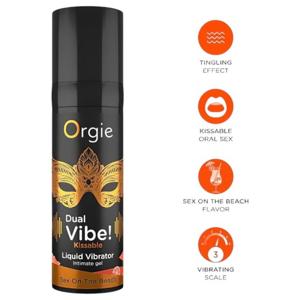 Orgie Dual Vibe - unisex flydende vibrator - Sex on the Beach (15ml)