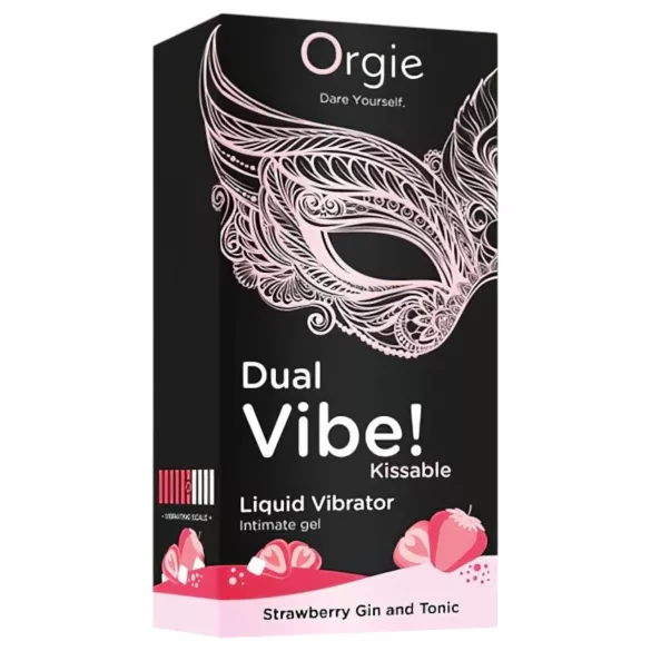 Orgie - unisex flydende vibrator - jordbær/gin tonic - 15ml