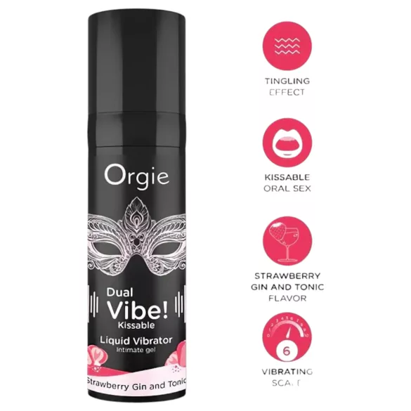 Orgie - unisex flydende vibrator - jordbær/gin tonic - 15ml