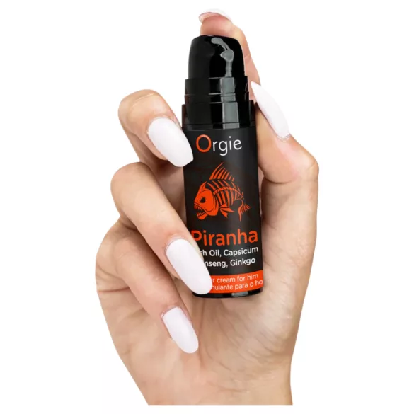 Orgie Piranha Power Cream - Stimulerende creme til mænd (15 ml)