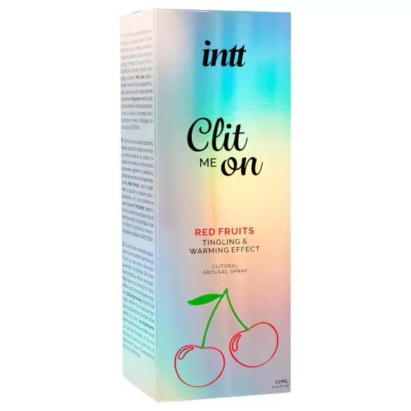 intt Clit Me On - flydende vibrator klitorspray - røde frugter (12 ml)