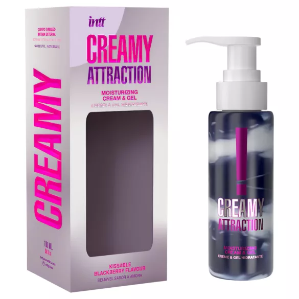 intt Creamy Attraction - kyssebar cremegel - brombær (100 ml)