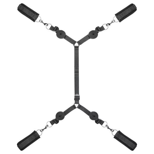 Obaie - bondage-sæt til under madrassen (sort)