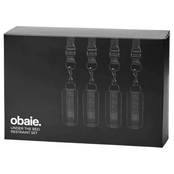 Obaie - bondage-sæt til under madrassen (sort)