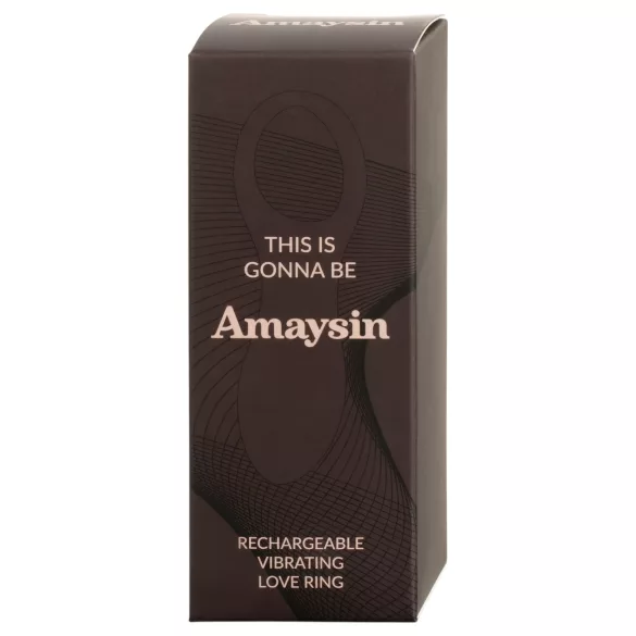 Amaysin - genopladelig vibrerende penisring (blå)