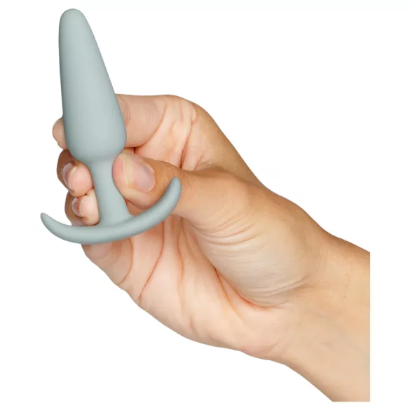 Amaysin - silikone anal-plug sæt (sort og grøn) - 3 stk.