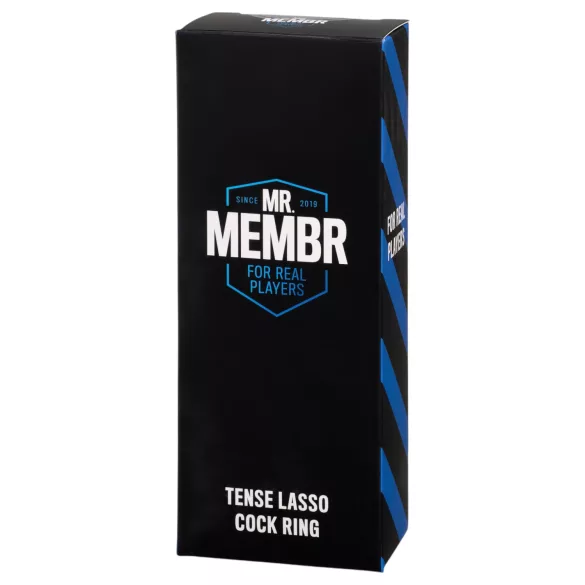 MR.MEMBR Tense - justerbar lasso-penisring (sort)