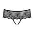 Obsessive Merossa - åben dametanga med strass - sort - L/XL