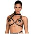 Obsessive A740 - Halterneck Dekorativ Kropssele Top (Sort) - S-L