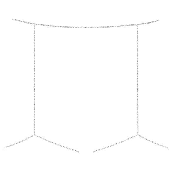 Obsessive Bijou 905 - kropssmykke sele (sølv) - S-L