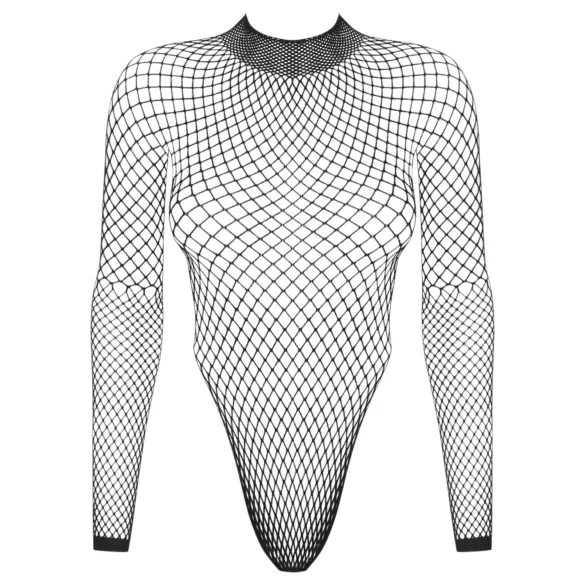 Obsessive - langærmet netbody (sort) - (S-L)