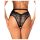 Obsessive Olvidia - blomsterdekoreret trusse (sort) - M/L