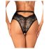 Obsessive Olvidia - blomsterdekoreret trusse (sort) - M/L