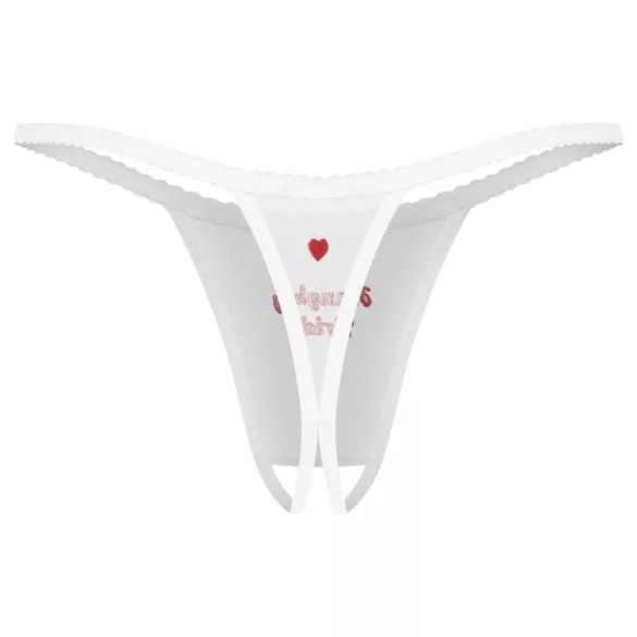 Obsessive Weddya Bride - åben g‑streng (hvid)