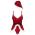 Obsessive Hot Santa - tredelt julemandskostume til kvinder (rød)