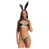 Obsessive Night Bunny - firedelt kanindragt til kvinder (sort)