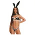 Obsessive Night Bunny - firedelt kanindragt til kvinder (sort)