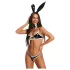 Obsessive Night Bunny - firedelt kanindragt til kvinder (sort)