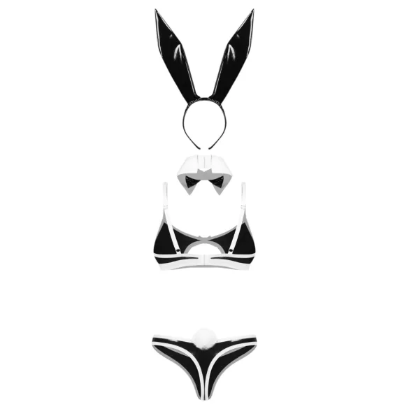 Obsessive Night Bunny - firedelt kanindragt til kvinder (sort)