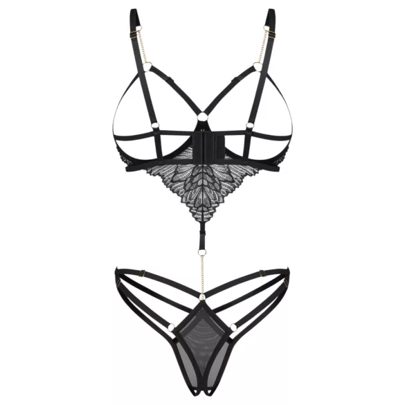 Obsessive Matildea - åben body (sort) - L/XL