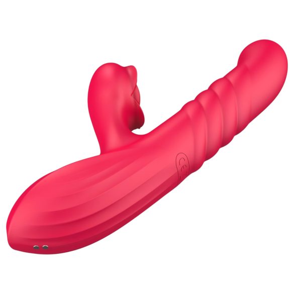 Sweet Play - vibrator med thrust og klitorisstimulation - pink