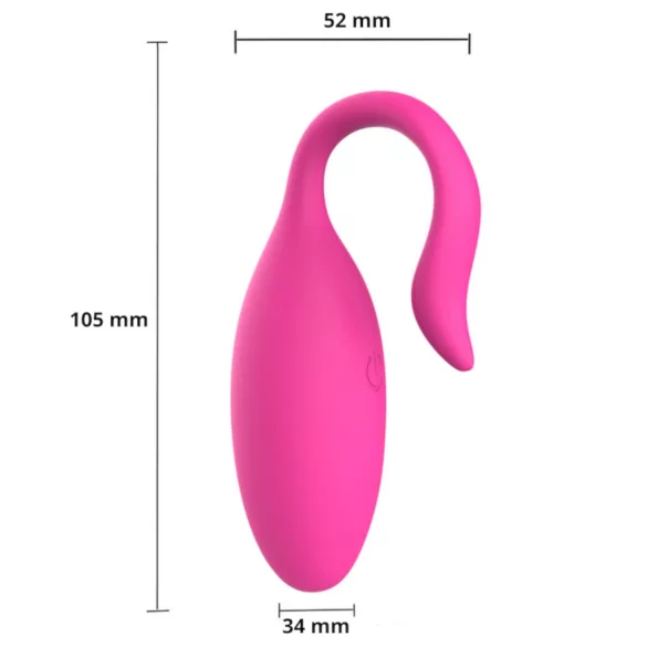 Sweet Play - bærbart app‑styret vibratoræg (pink)