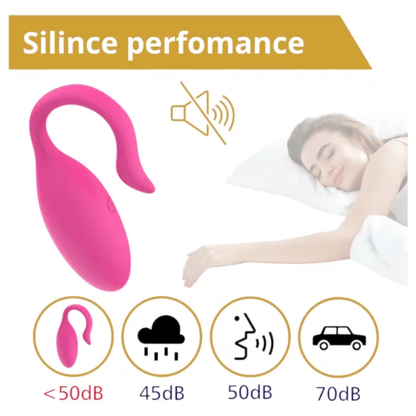 Sweet Play - bærbart app‑styret vibratoræg (pink)