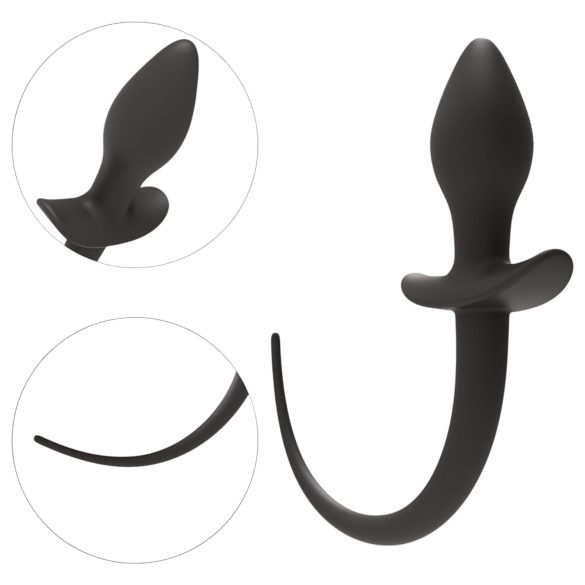 Wild Play - analplug med hale - sort