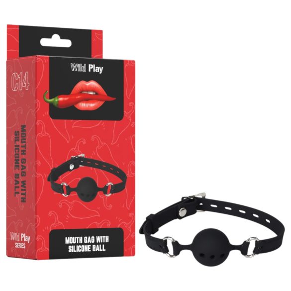 Wild Play - silikone gag (sort)