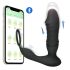 Men's Play - smart, skubbende anal vibrator (sort)