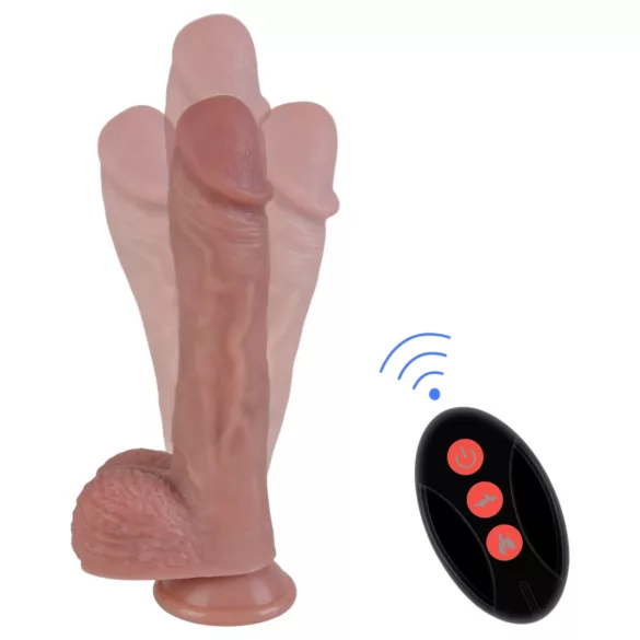 Natural Play - støt- og roterende vibrator (naturel)