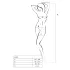 Passion BS001 - netcatsuit med store masker - sort - S-L