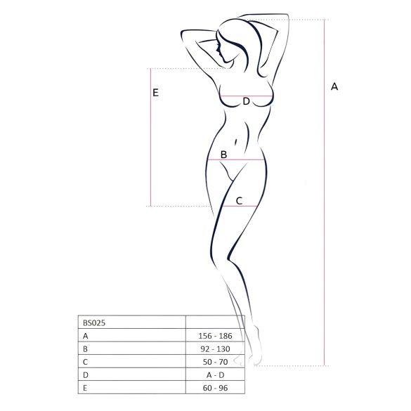 Passion BS025 - langærmet minikjole - sort - S-L