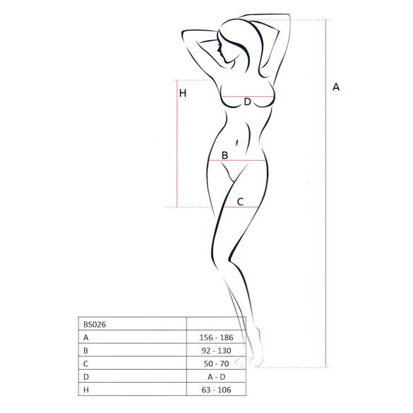 Passion BS026 - minikjole med stropper - hvid - S-L