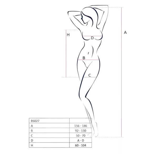 Passion BS027 - sort net-minikjole (S-L)