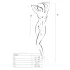 Passion BS027 - sort net-minikjole (S-L)