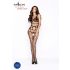 Passion BS032 - net catsuit - åben skridt - sort - S-L