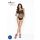Passion BS035 - neglige body med stropper og åben net - sort - S-L