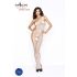 Passion BS036 - Roset åbent jumpsuit (hvid) - S-L
