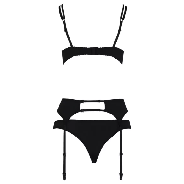 Passion Floris - lingerisæt - sort - L/XL