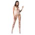 Passion BS058 - net catsuit med åbning - hvid - S-L