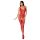 Passion BS069 - dekoreret åben net catsuit (rød) - S-L