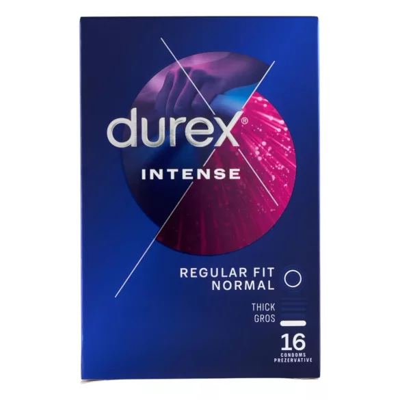 Durex Intense - kondomer - rillede og prikkede - 16 stk