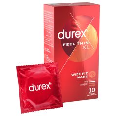 Durex Feel Thin XL - kondomer - ekstra tynd og stor - 10 stk